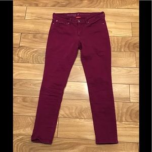 Burgundy Skinny Jeans